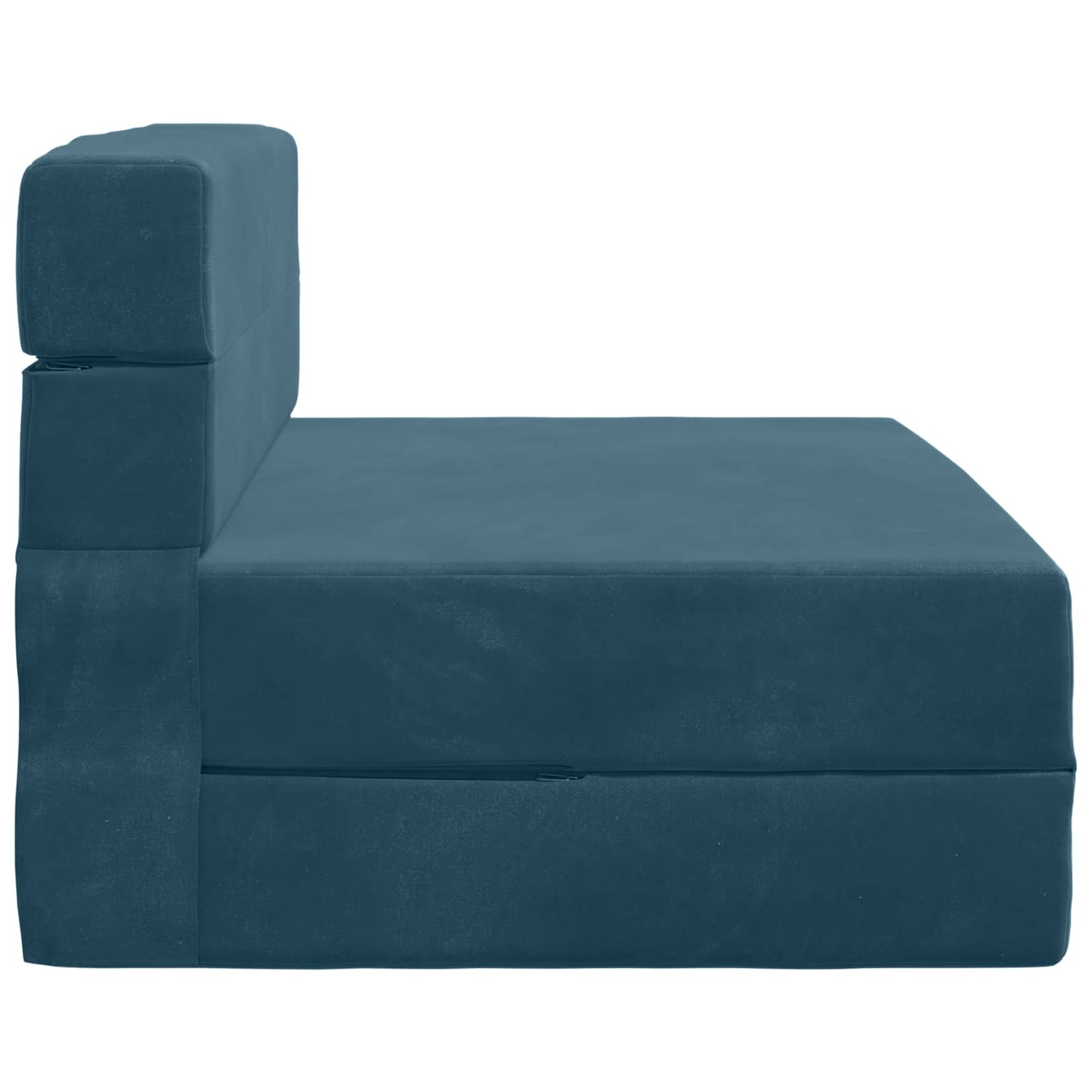 vidaXL Κρεβάτι Καναπέ Αναδιπλούμενο Μπλε 70 x 80 x 60 εκ. Ύφασμα
