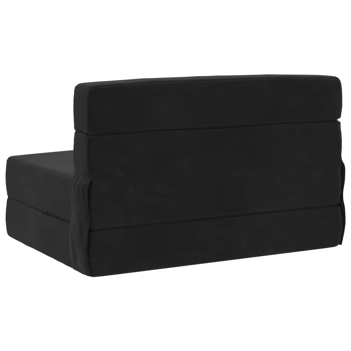 vidaXL Κρεβάτι Καναπέ Αναδιπλούμενο Μαύρο 70 x 80 x 60 εκ. Ύφασμα