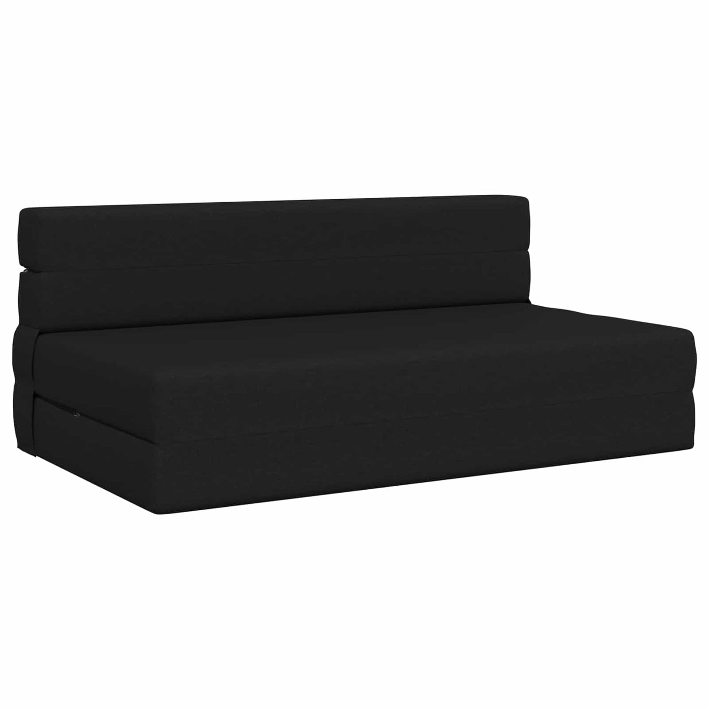 vidaXL Κρεβάτι Καναπέ Αναδιπλούμενο Μαύρο 152 x 86,5 x 60 εκ. Ύφασμα