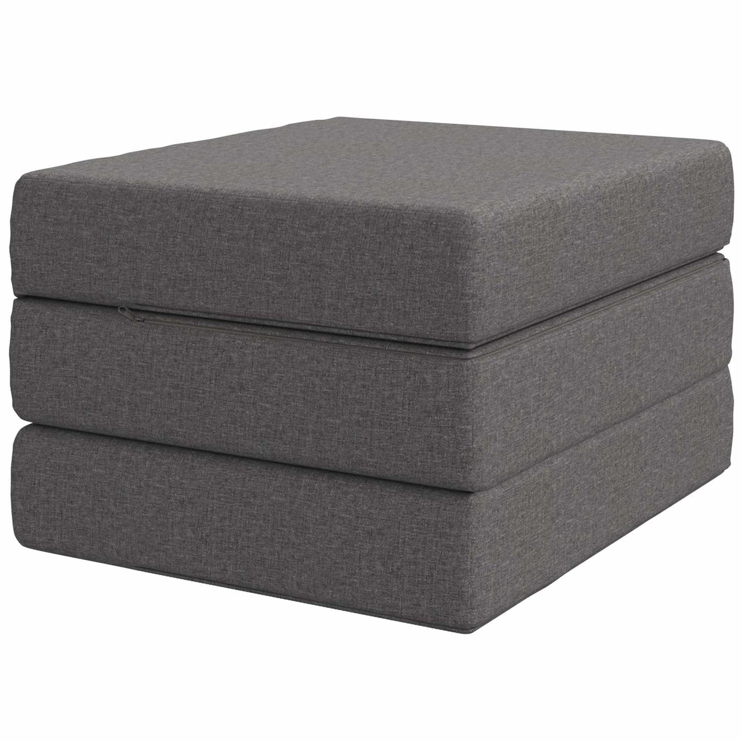 vidaXL Κρεβάτι Καναπέ Αναδιπλούμενο 190 x 75 x 15 cm Ανοιχτό γκρι