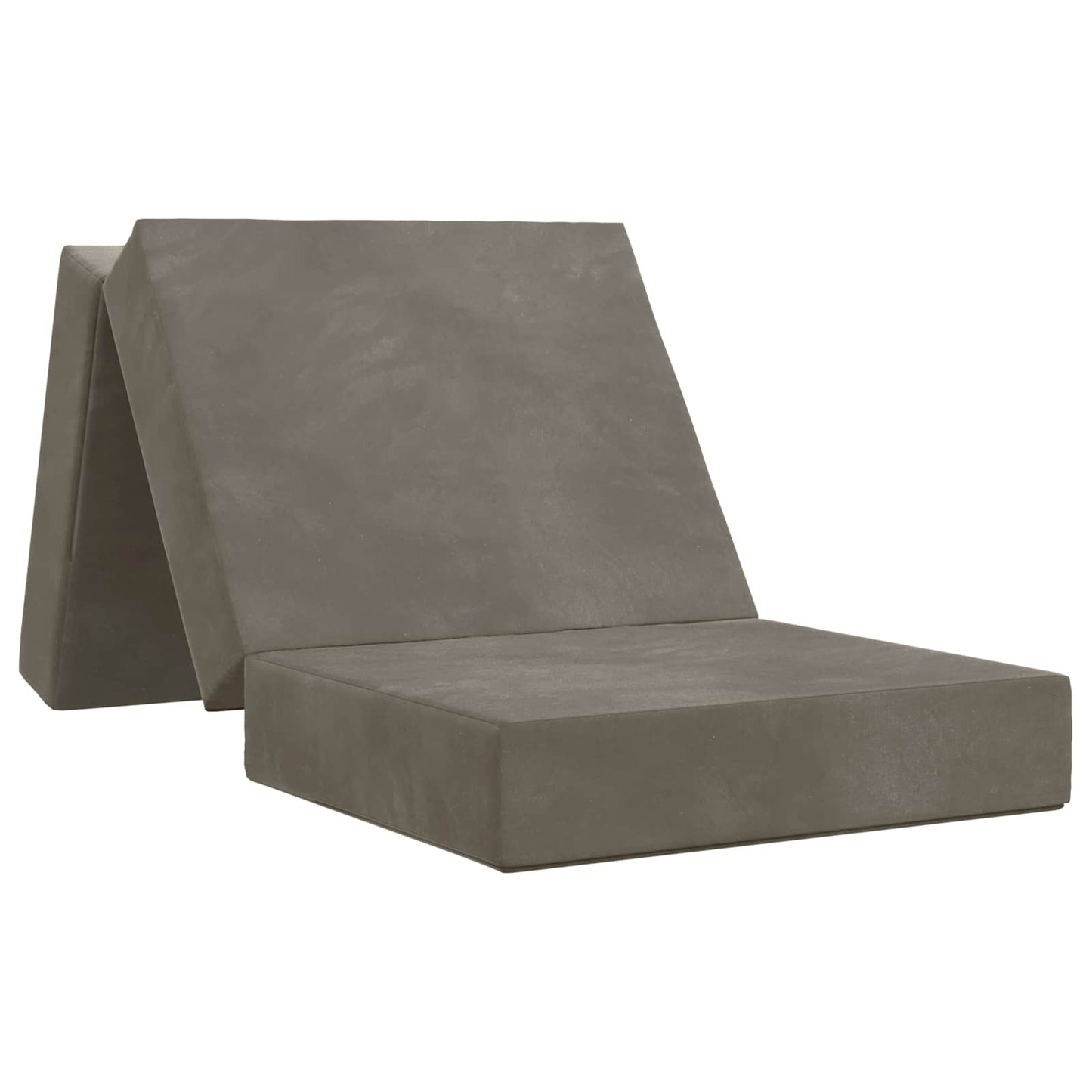 vidaXL Κρεβάτι Καναπέ Αναδιπλούμενο 190 x 90 x 15 cm Ανοιχτό γκρι