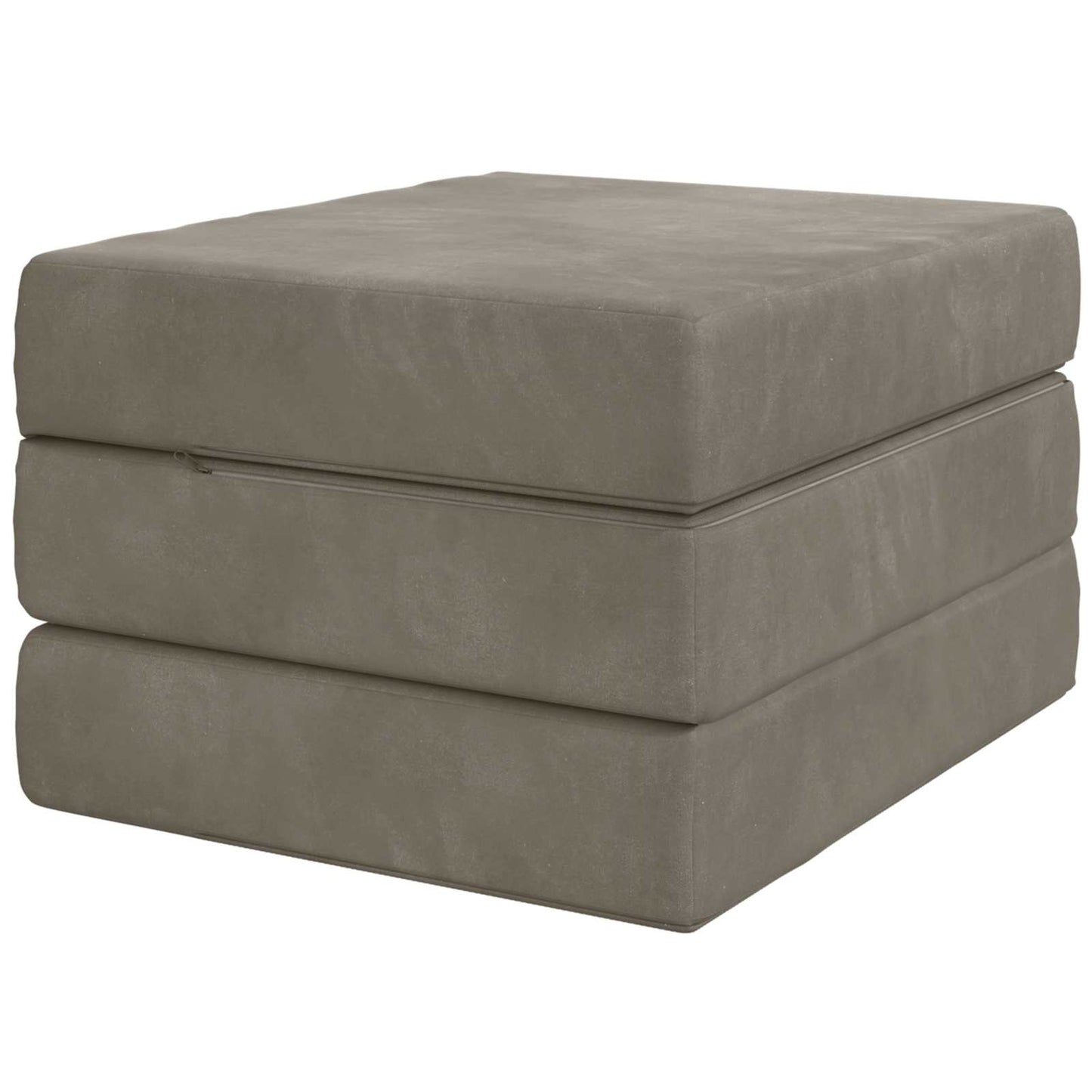 vidaXL Κρεβάτι Καναπέ Αναδιπλούμενο 190 x 90 x 15 cm Ανοιχτό γκρι