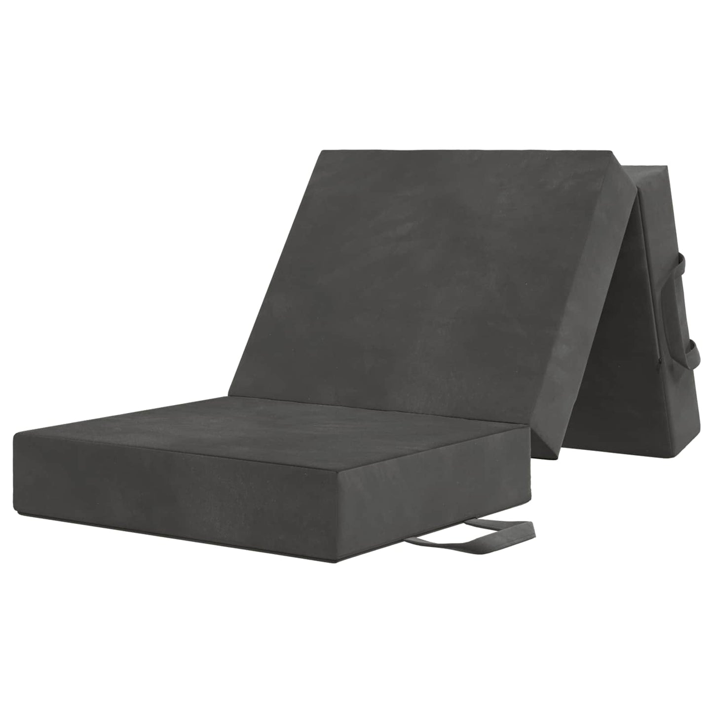 vidaXL Κρεβάτι Καναπέ Αναδιπλούμενο 190 x 90 x 15 cm Σκούρο Γκρι