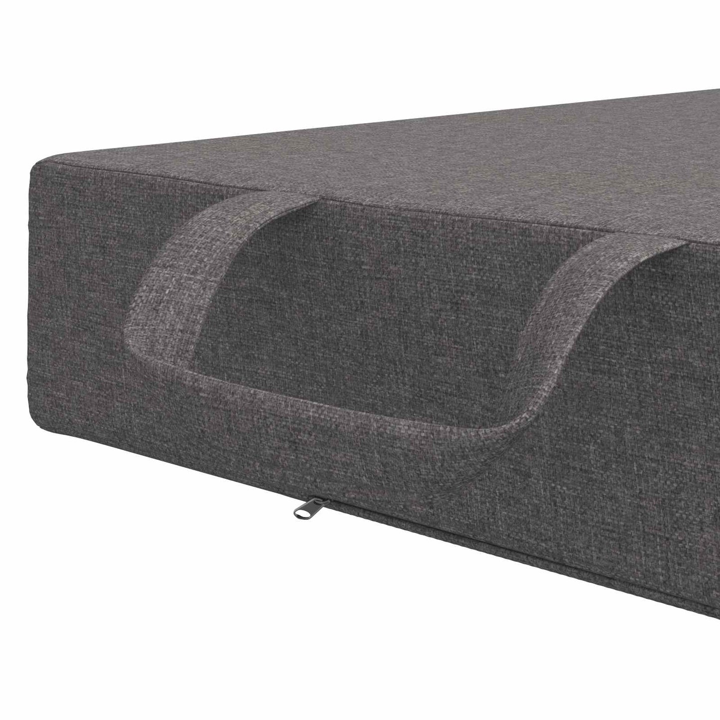 vidaXL Κρεβάτι Καναπέ Αναδιπλούμενο 200 x 75 x 15 cm Ανοιχτό γκρι