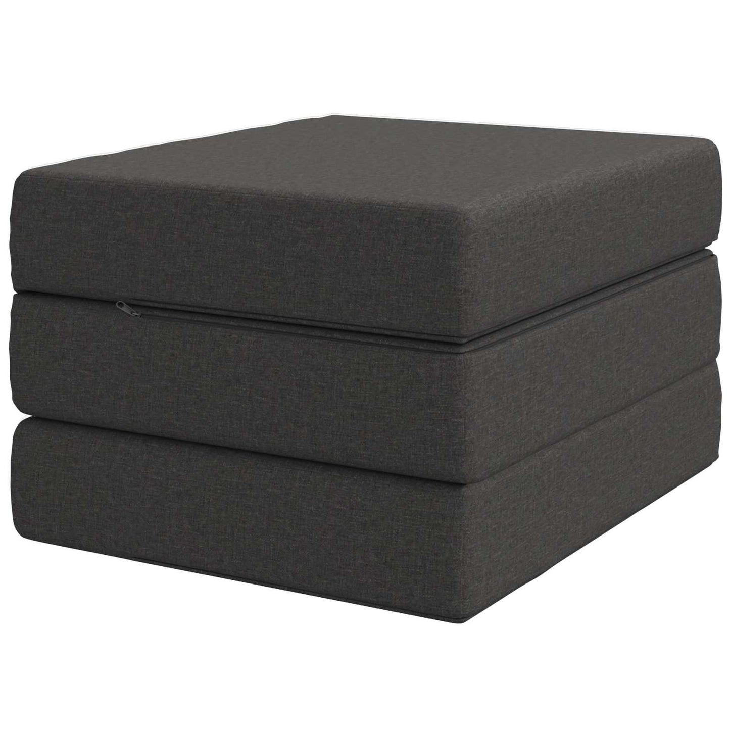 vidaXL Κρεβάτι Καναπέ Αναδιπλούμενο 200 x 75 x 15 cm Σκούρο Γκρι