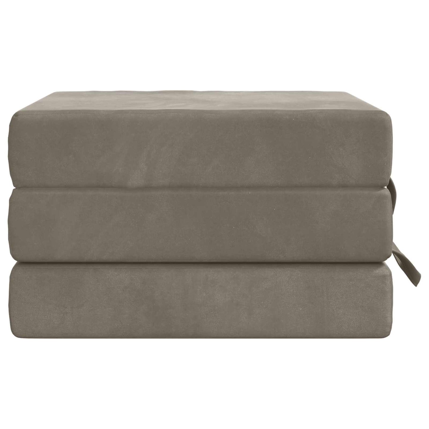 vidaXL Κρεβάτι Καναπέ Αναδιπλούμενο 200 x 75 x 15 cm Ανοιχτό γκρι