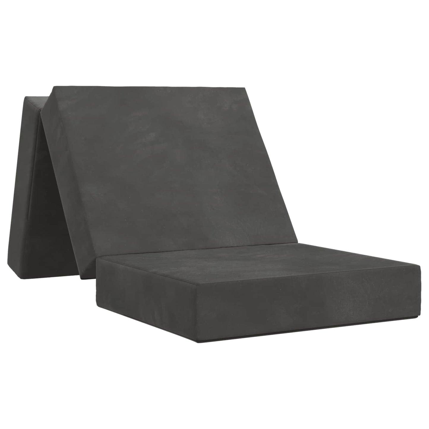 vidaXL Κρεβάτι Καναπέ Αναδιπλούμενο 200 x 75 x 15 cm Σκούρο Γκρι