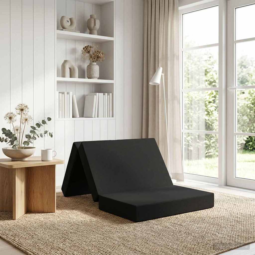 vidaXL Κρεβάτι Καναπέ Αναδιπλούμενο 80 x 67 x 45 εκ Μαύρο