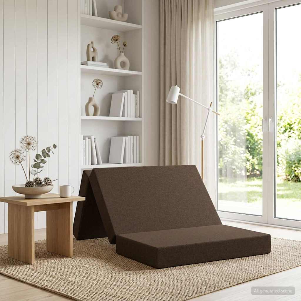 vidaXL Κρεβάτι Καναπέ Αναδιπλούμενο 90 x 67 x 45 εκ Taupe