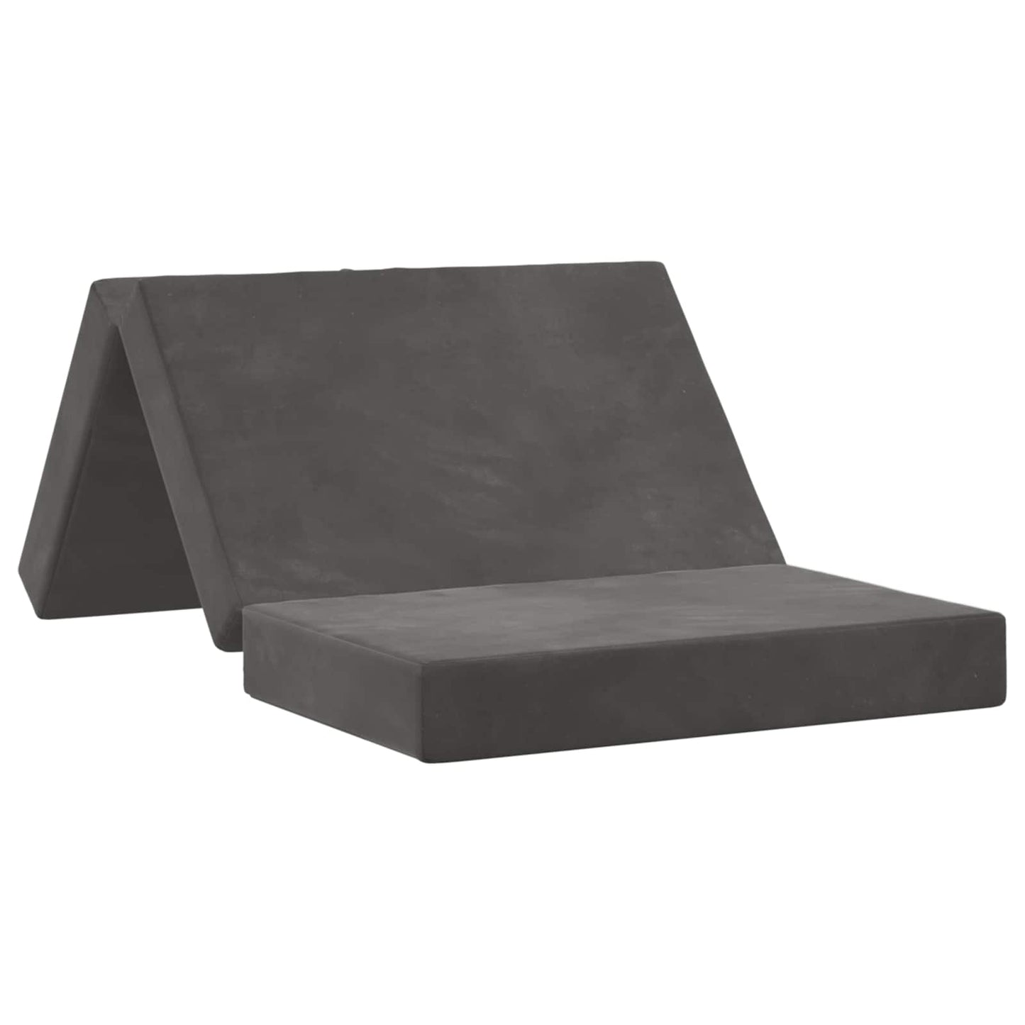 vidaXL Κρεβάτι Καναπέ Αναδιπλούμενο 200 x 80 x 15 cm Σκούρο Γκρι