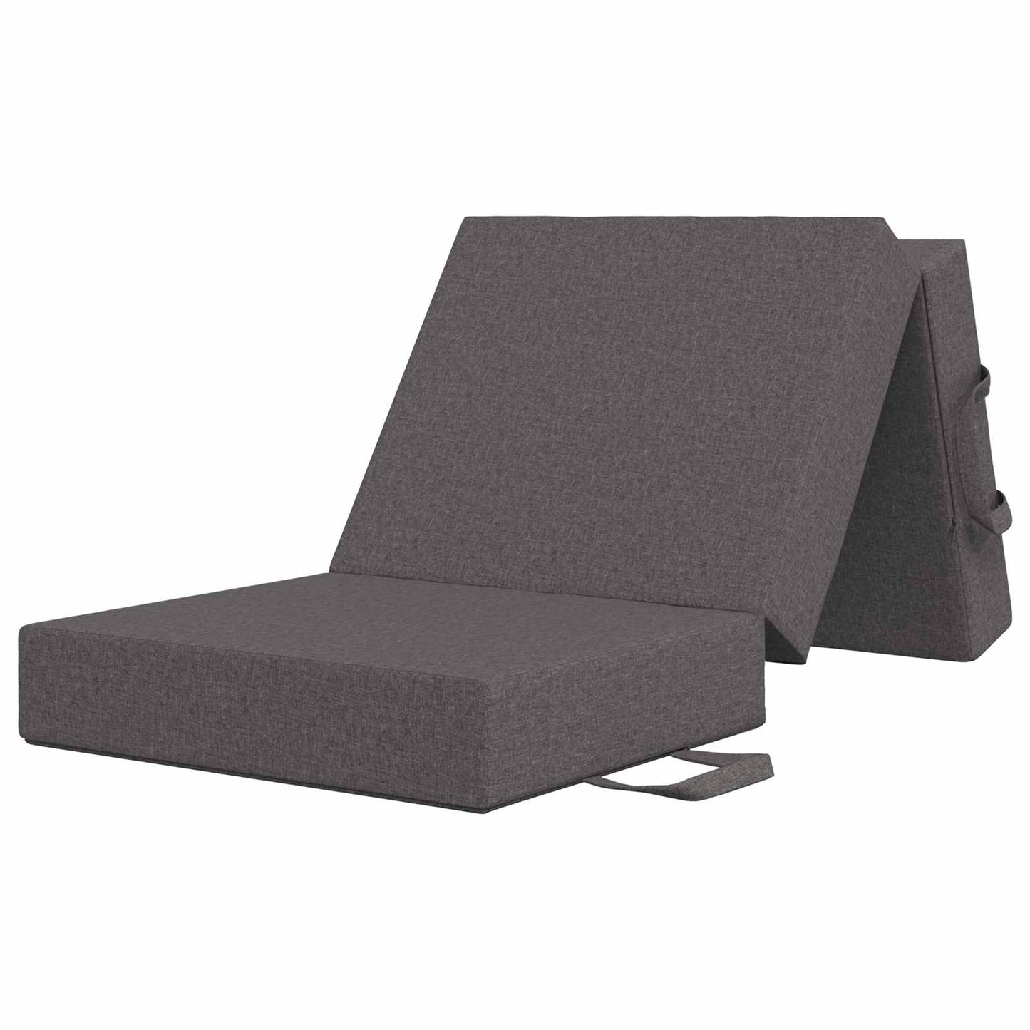 vidaXL Κρεβάτι Καναπέ Αναδιπλούμενο 200 x 90 x 15 cm Ανοιχτό γκρι