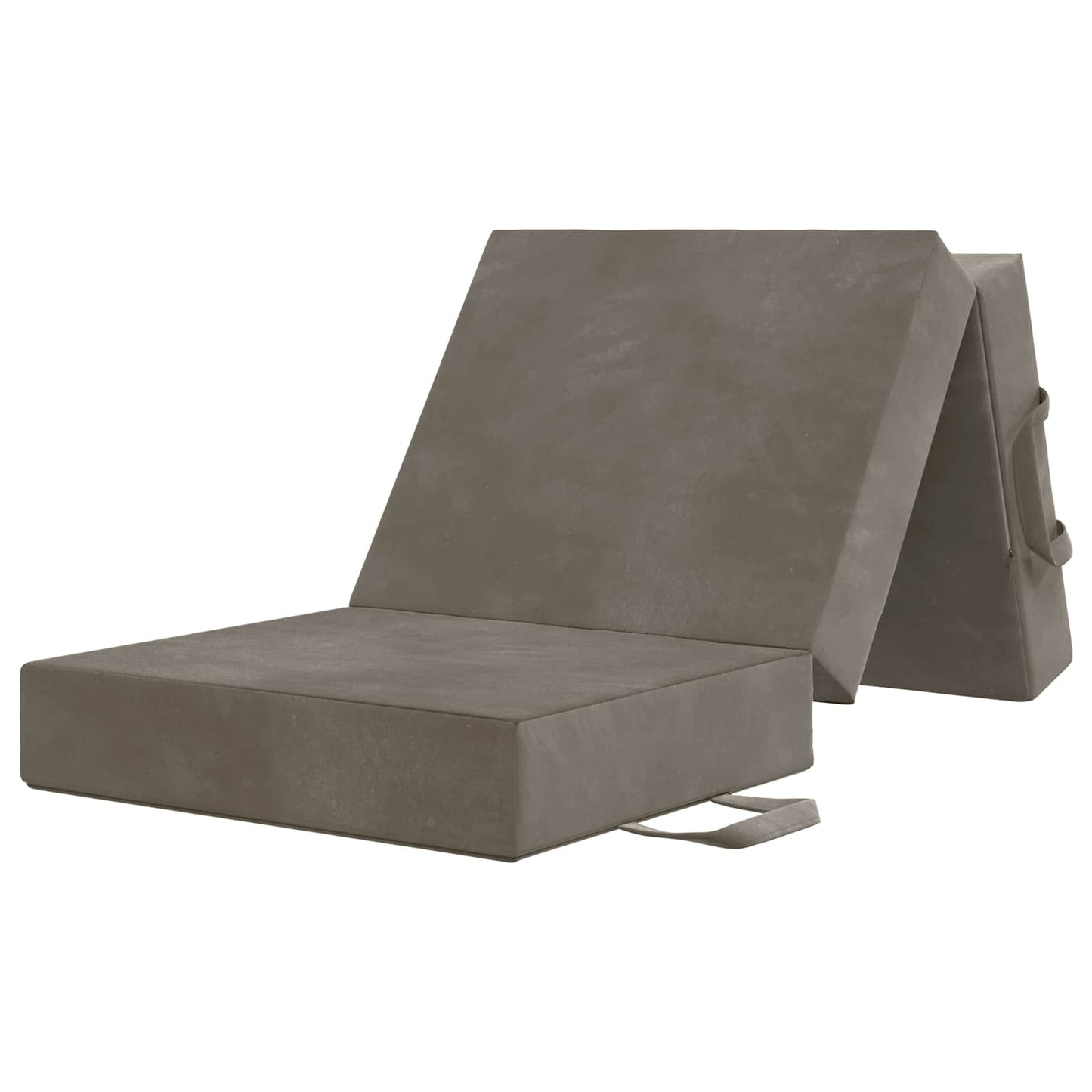 vidaXL Κρεβάτι Καναπέ Αναδιπλούμενο 200 x 90 x 15 cm Ανοιχτό γκρι