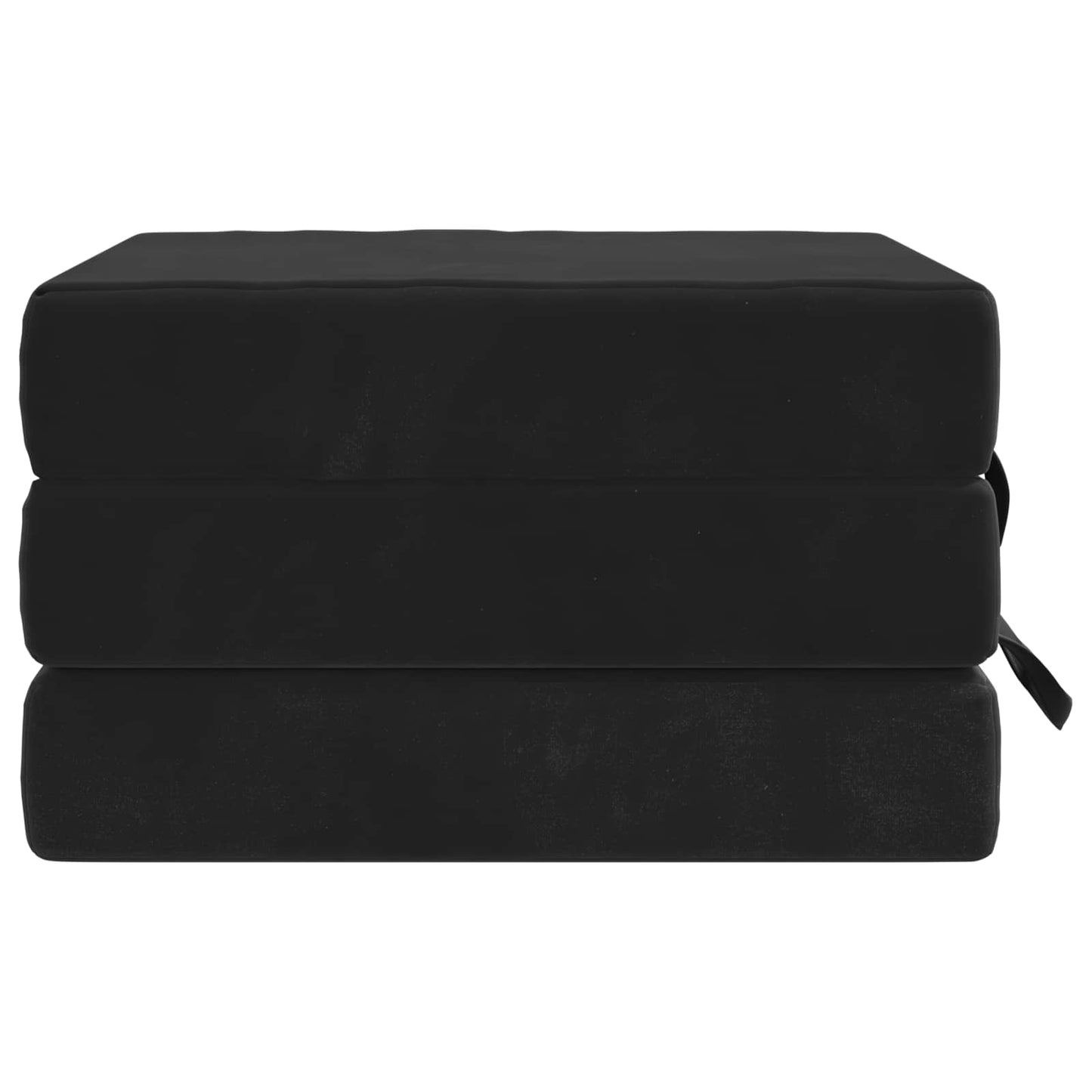 vidaXL Κρεβάτι Καναπέ Αναδιπλούμενο 200 x 90 x 15 cm Μαύρο