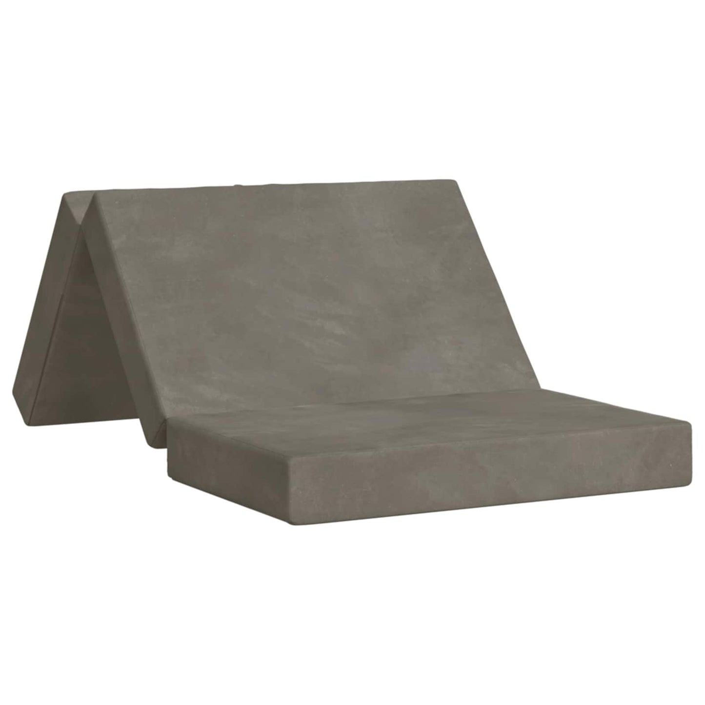 vidaXL Κρεβάτι Καναπέ Αναδιπλούμενο 200 x 100 x 15 cm Ανοιχτό γκρι