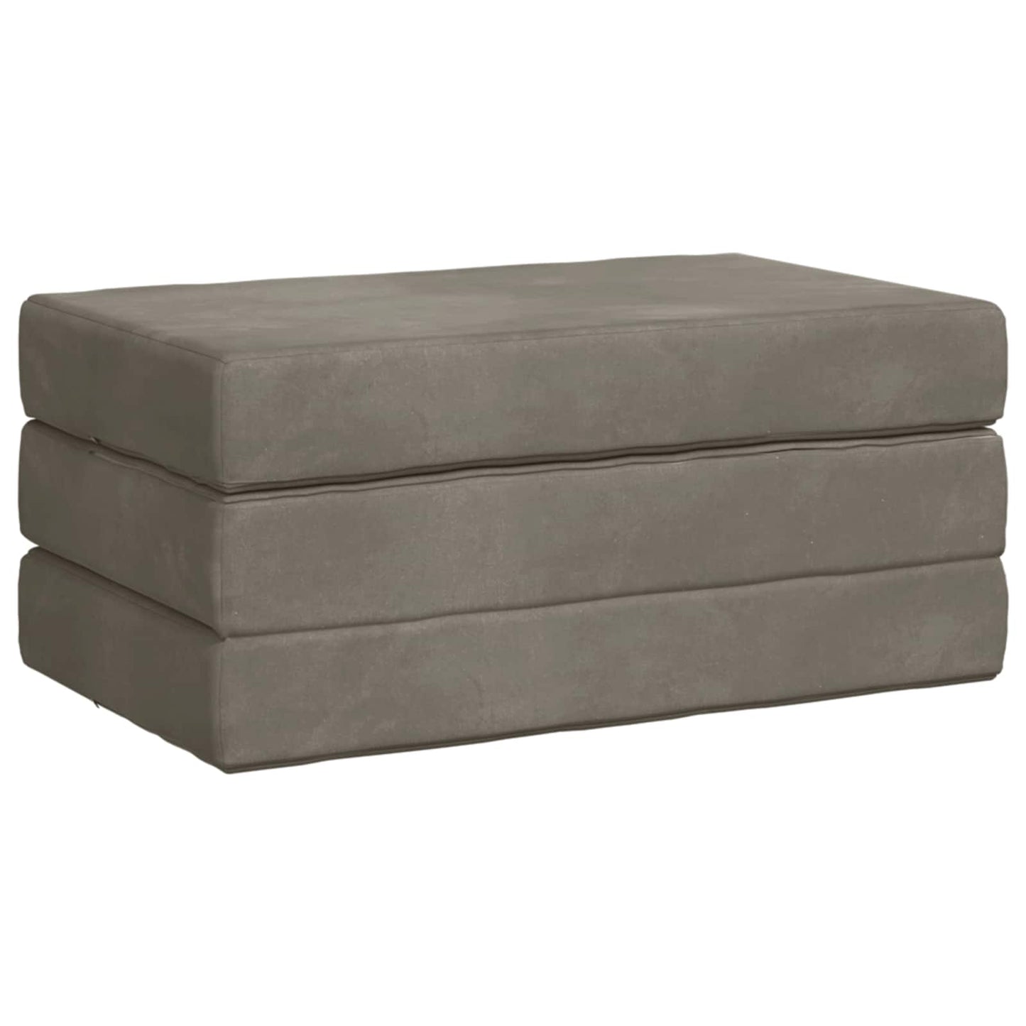 vidaXL Κρεβάτι Καναπέ Αναδιπλούμενο 200 x 100 x 15 cm Ανοιχτό γκρι
