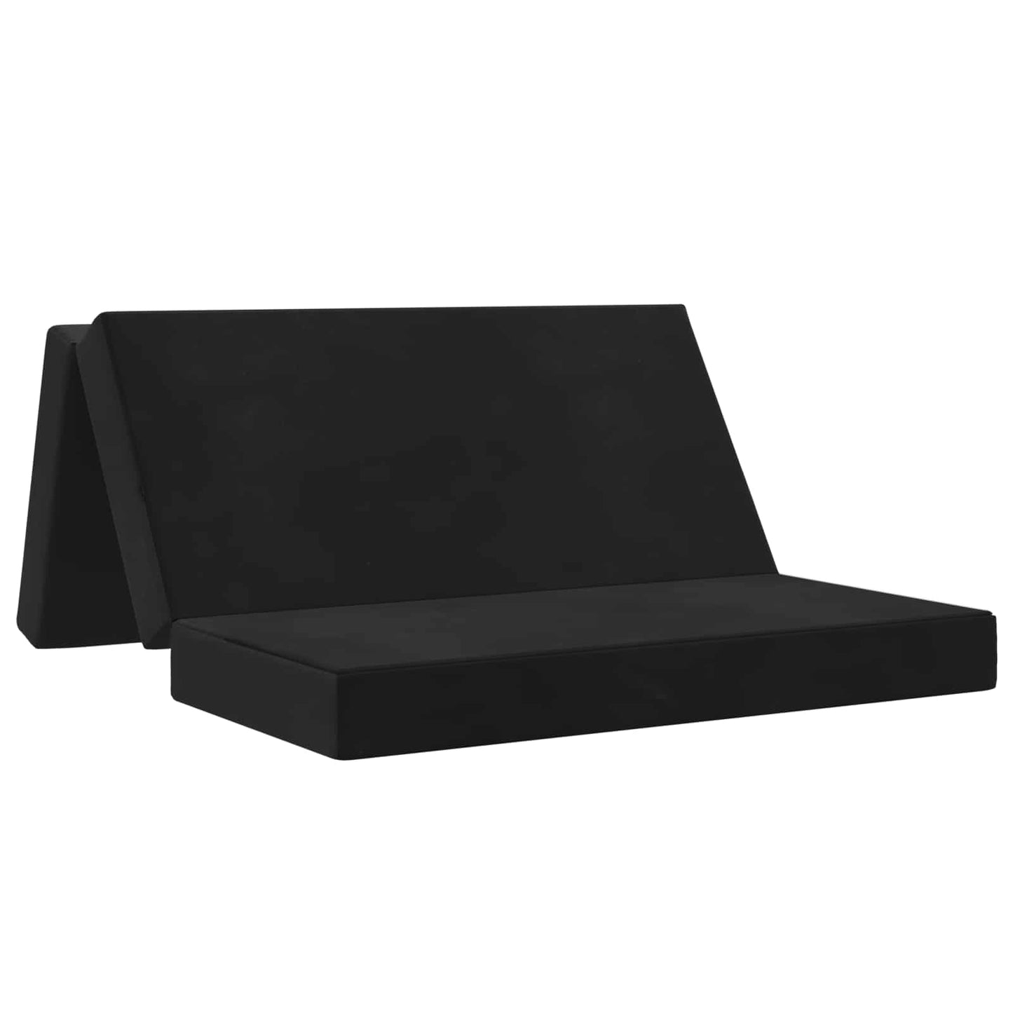 vidaXL Κρεβάτι Καναπέ Αναδιπλούμενο 200 x 120 x 15 cm Μαύρο