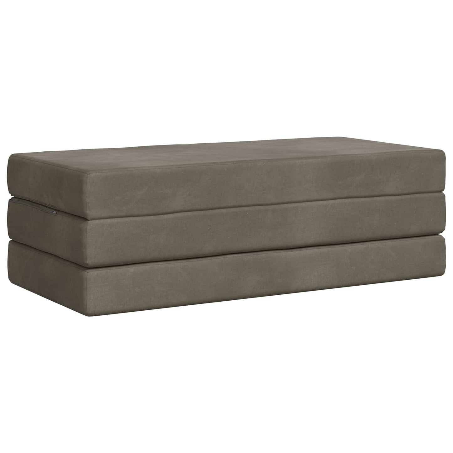 vidaXL Κρεβάτι Καναπέ Αναδιπλούμενο 200 x 140 x 15 cm Ανοιχτό γκρι