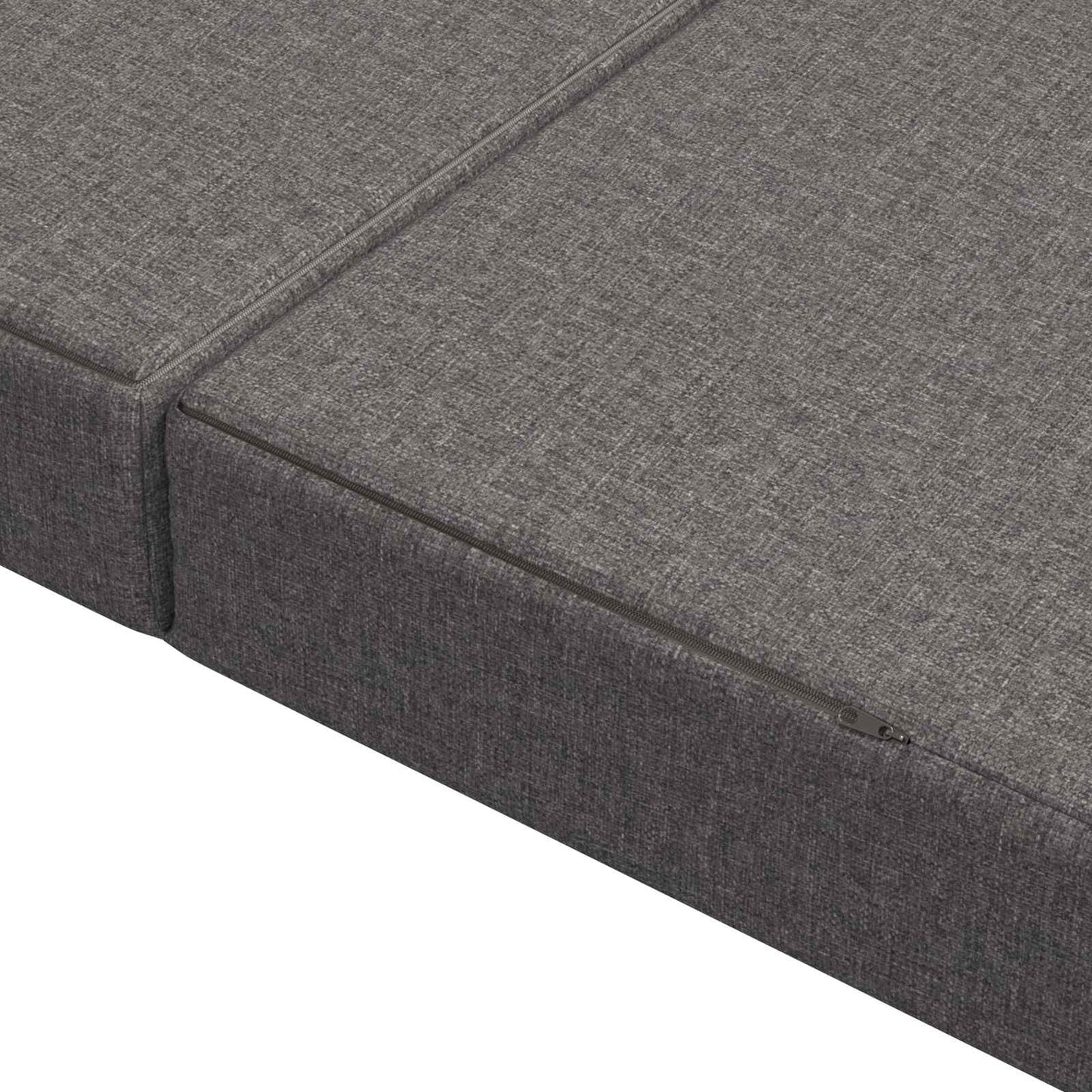 vidaXL Κρεβάτι Καναπέ Αναδιπλούμενο 200 x 160 x 15 cm Ανοιχτό γκρι