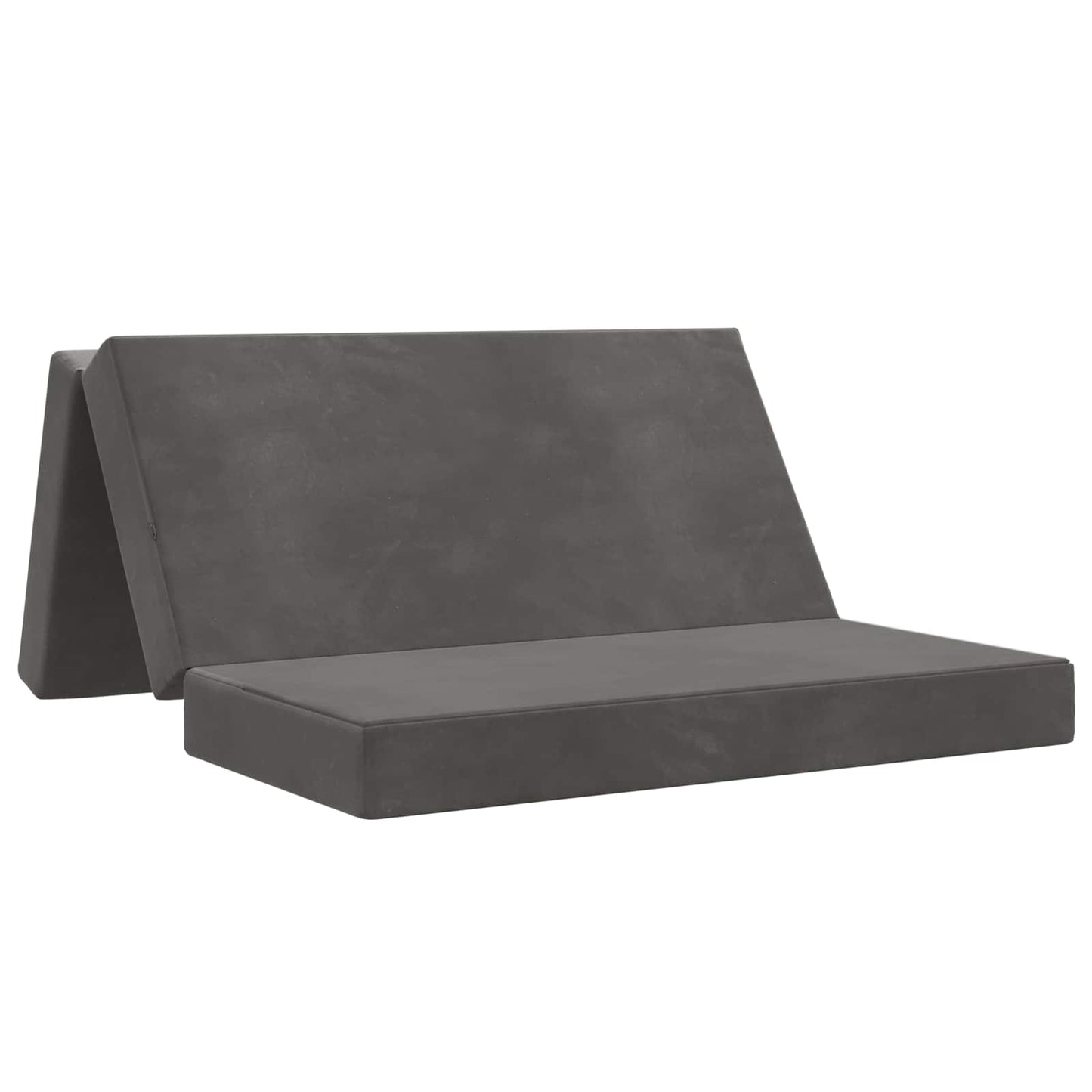 vidaXL Κρεβάτι Καναπέ Αναδιπλούμενο 200 x 160 x 15 cm Σκούρο Γκρι