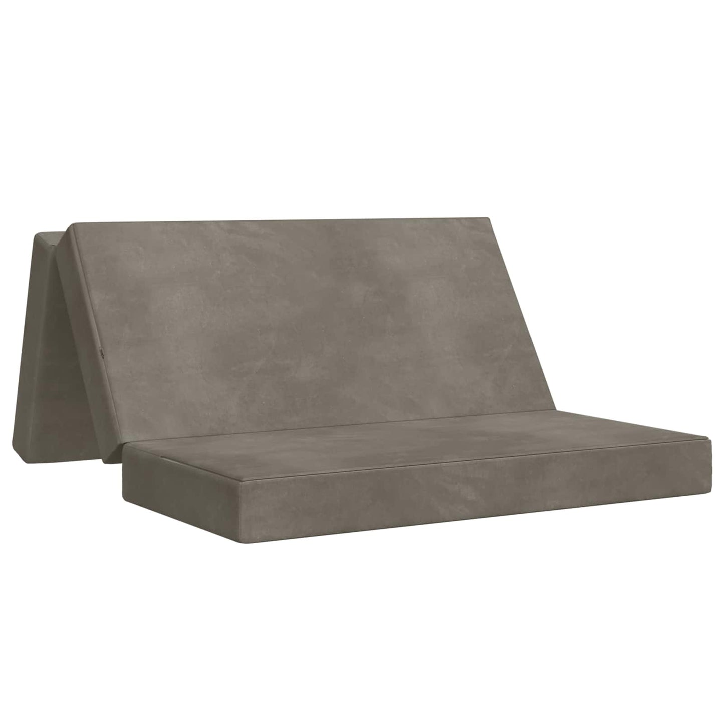 vidaXL Κρεβάτι Καναπέ Αναδιπλούμενο 200 x 180 x 15 cm Ανοιχτό γκρι