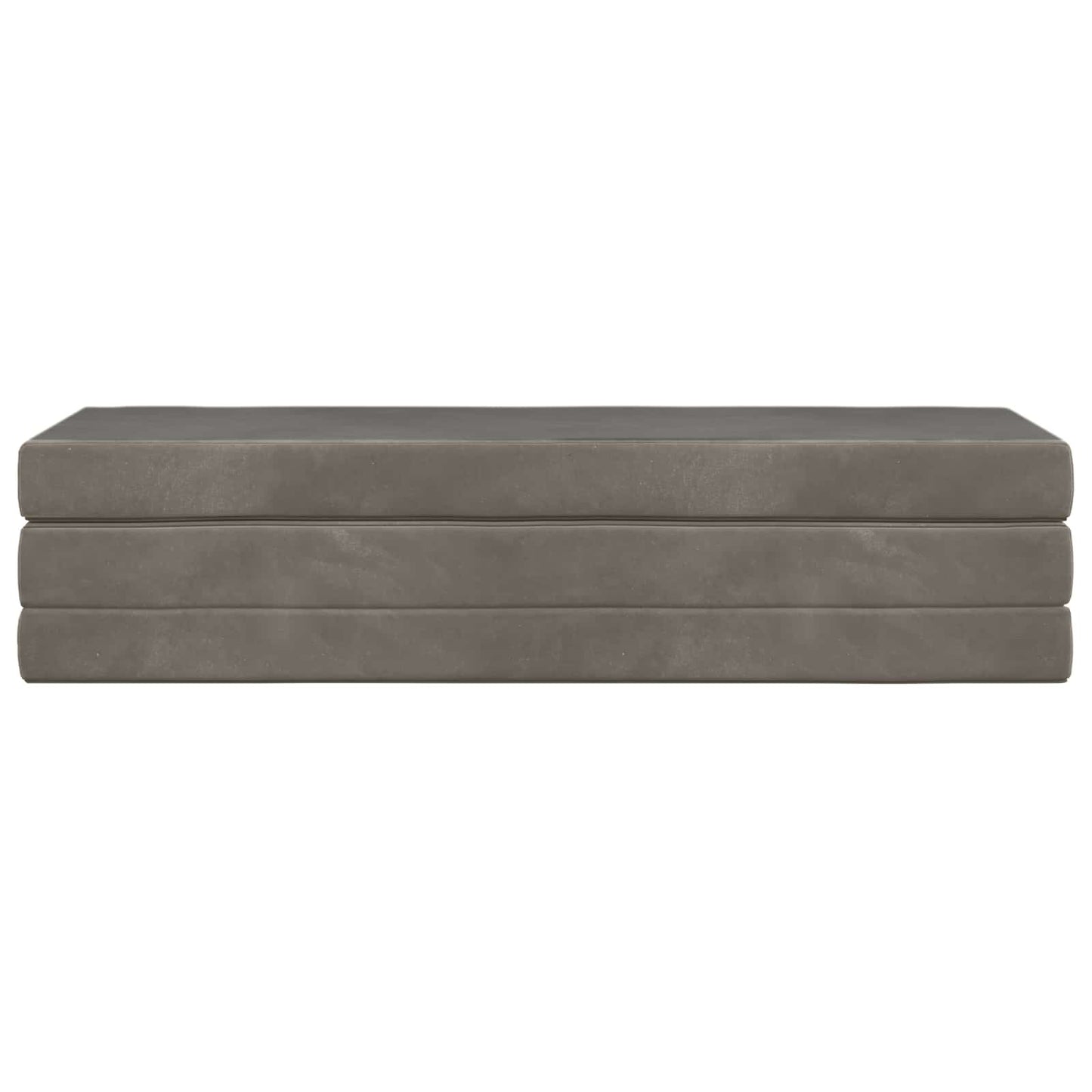 vidaXL Κρεβάτι Καναπέ Αναδιπλούμενο 200 x 180 x 15 cm Ανοιχτό γκρι