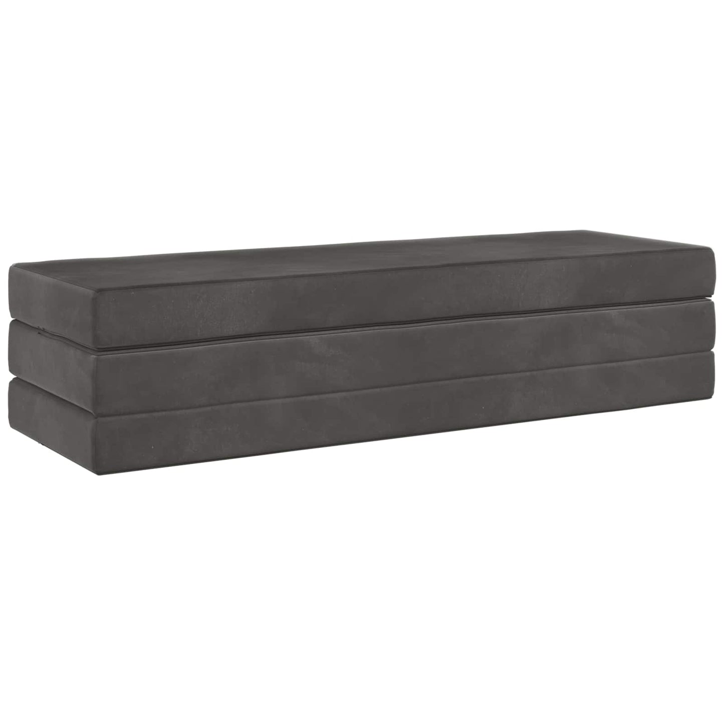 vidaXL Κρεβάτι Καναπέ Αναδιπλούμενο 200 x 180 x 15 cm Σκούρο Γκρι
