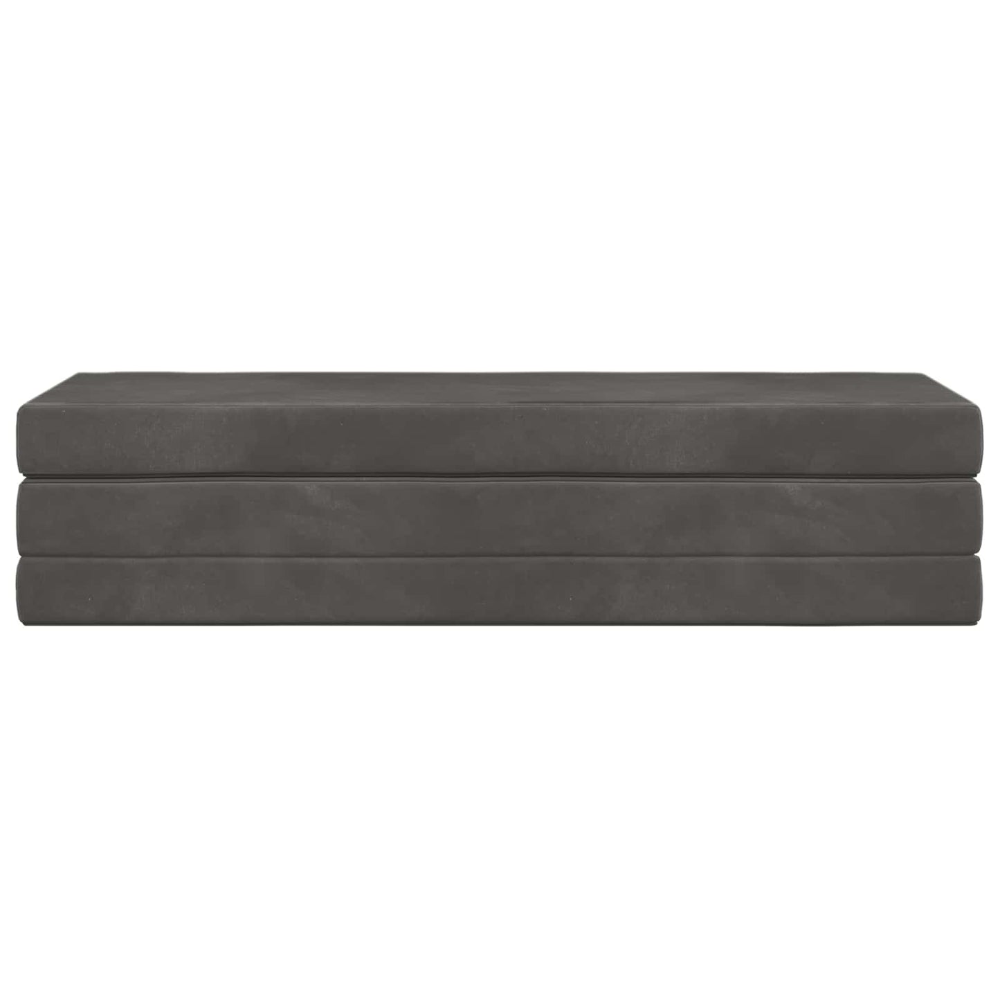 vidaXL Κρεβάτι Καναπέ Αναδιπλούμενο 200 x 180 x 15 cm Σκούρο Γκρι