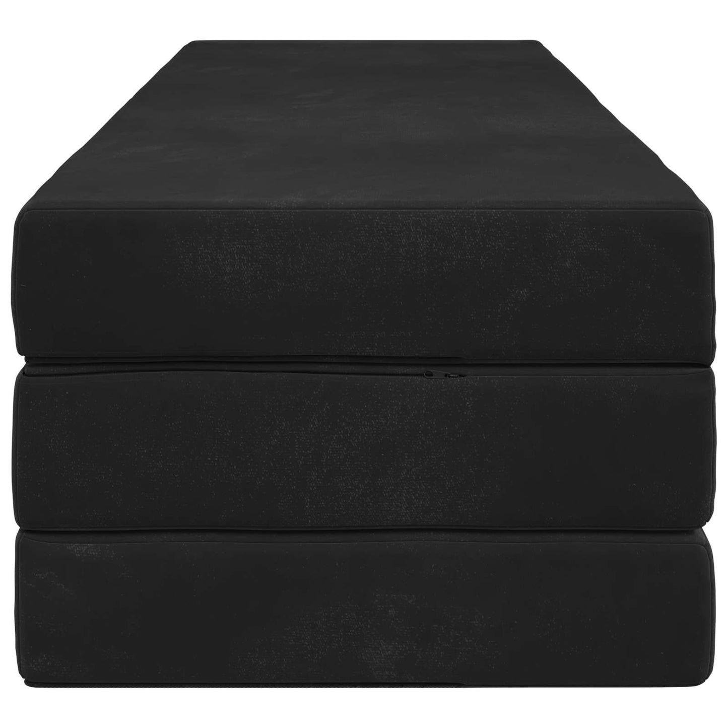 vidaXL Κρεβάτι Καναπέ Αναδιπλούμενο 200 x 180 x 15 cm Μαύρο