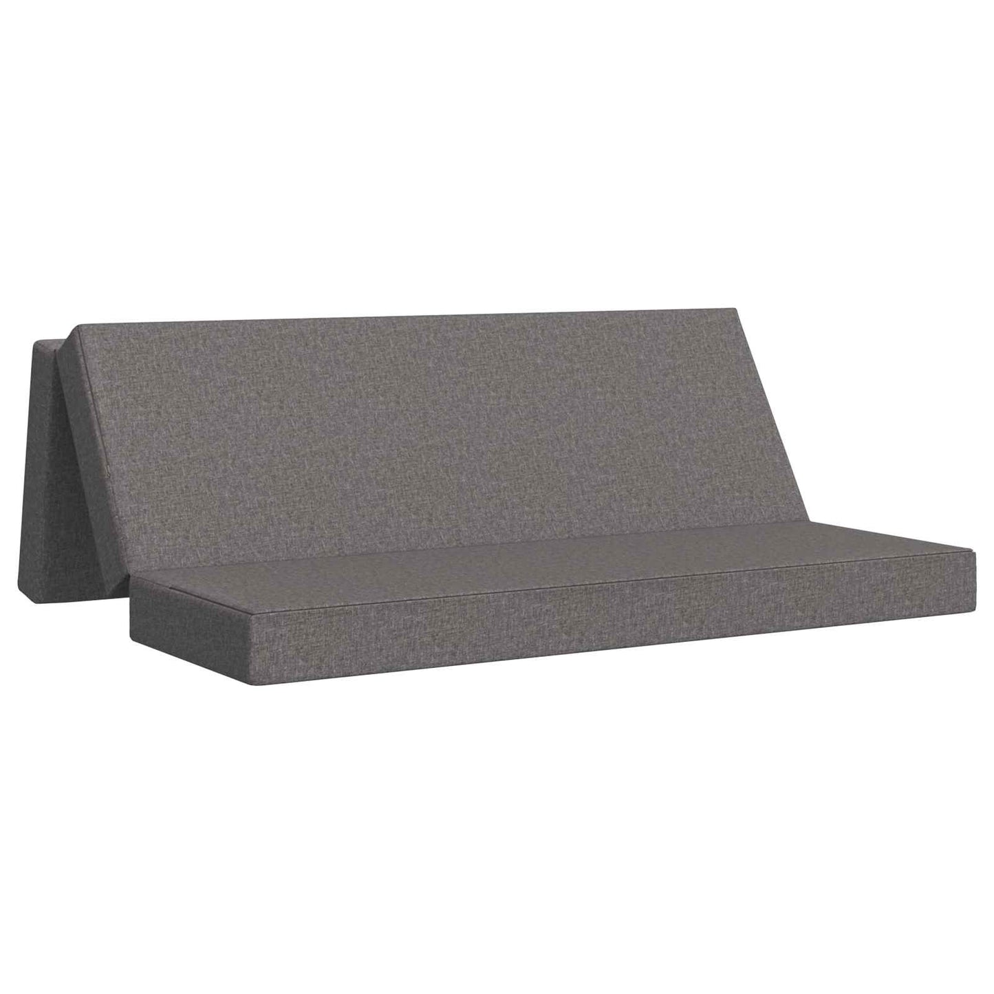 vidaXL Κρεβάτι Καναπέ Αναδιπλούμενο 200 x 200 x 15 cm Ανοιχτό γκρι