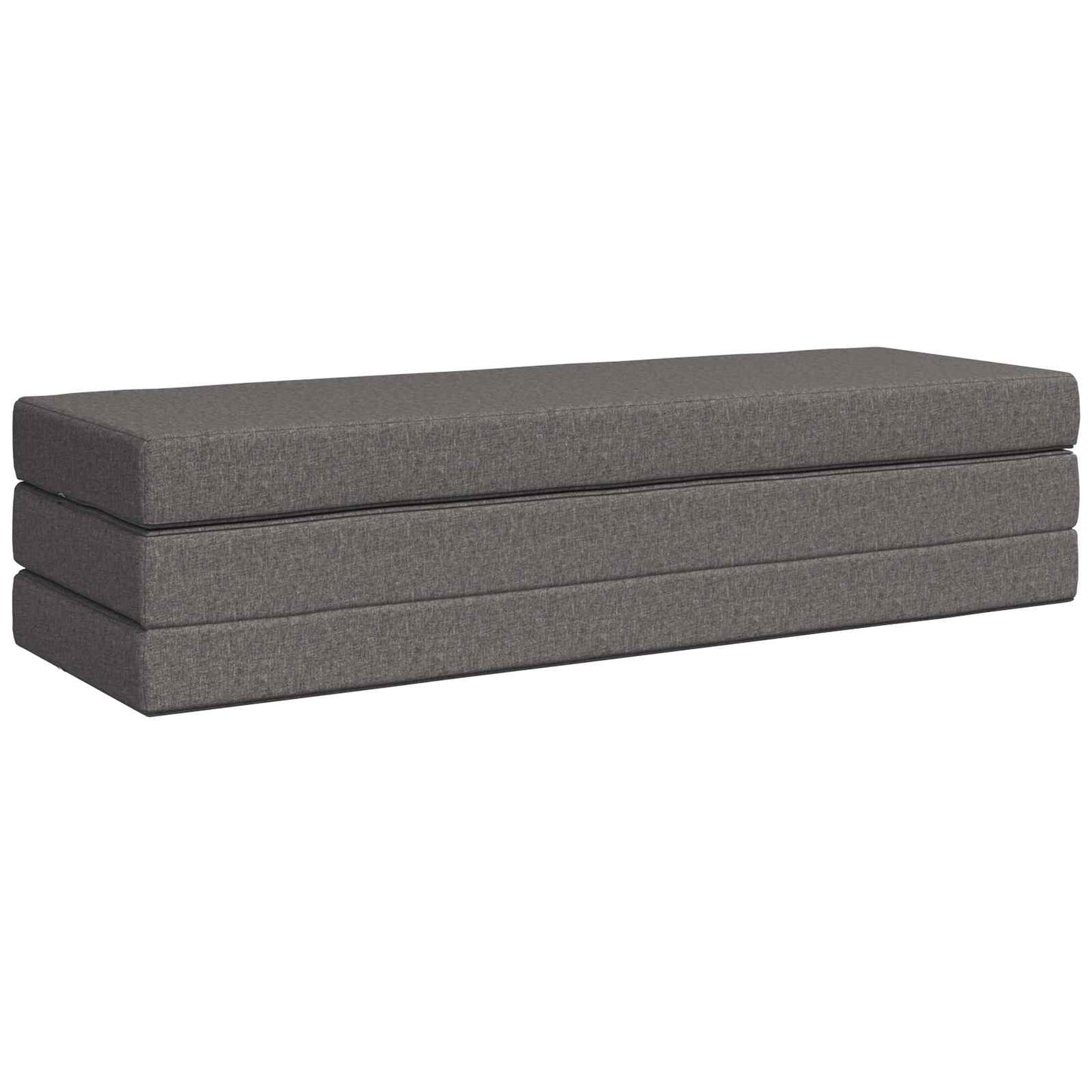 vidaXL Κρεβάτι Καναπέ Αναδιπλούμενο 200 x 200 x 15 cm Ανοιχτό γκρι