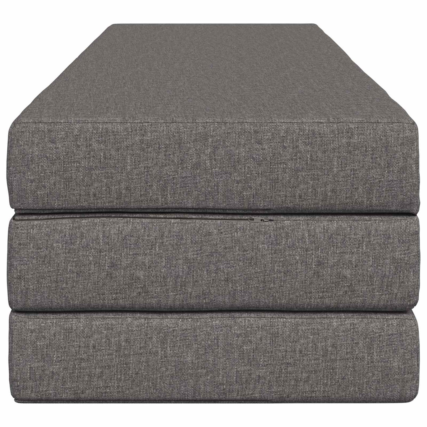 vidaXL Κρεβάτι Καναπέ Αναδιπλούμενο 200 x 200 x 15 cm Ανοιχτό γκρι