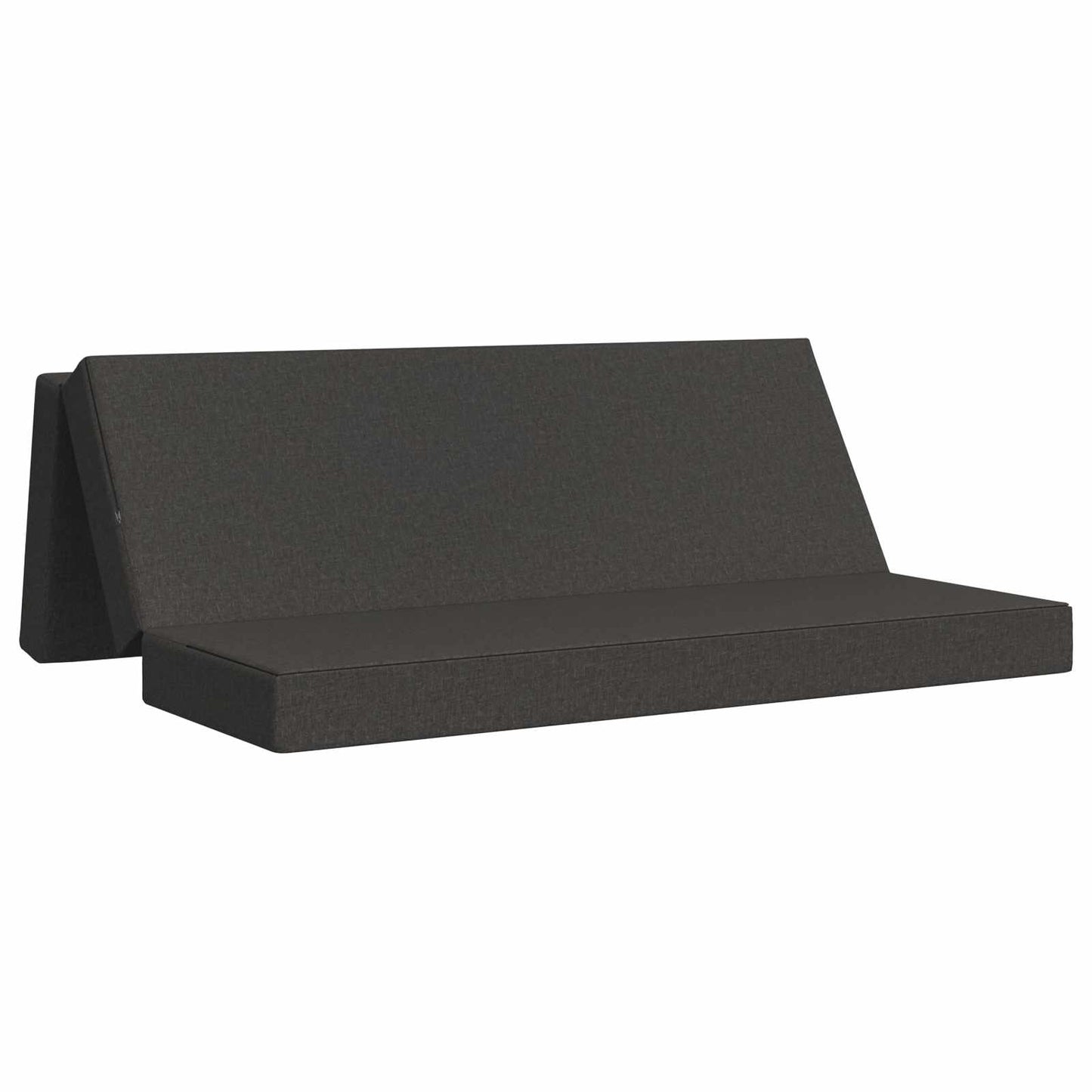 vidaXL Κρεβάτι Καναπέ Αναδιπλούμενο 200 x 200 x 15 cm Σκούρο Γκρι