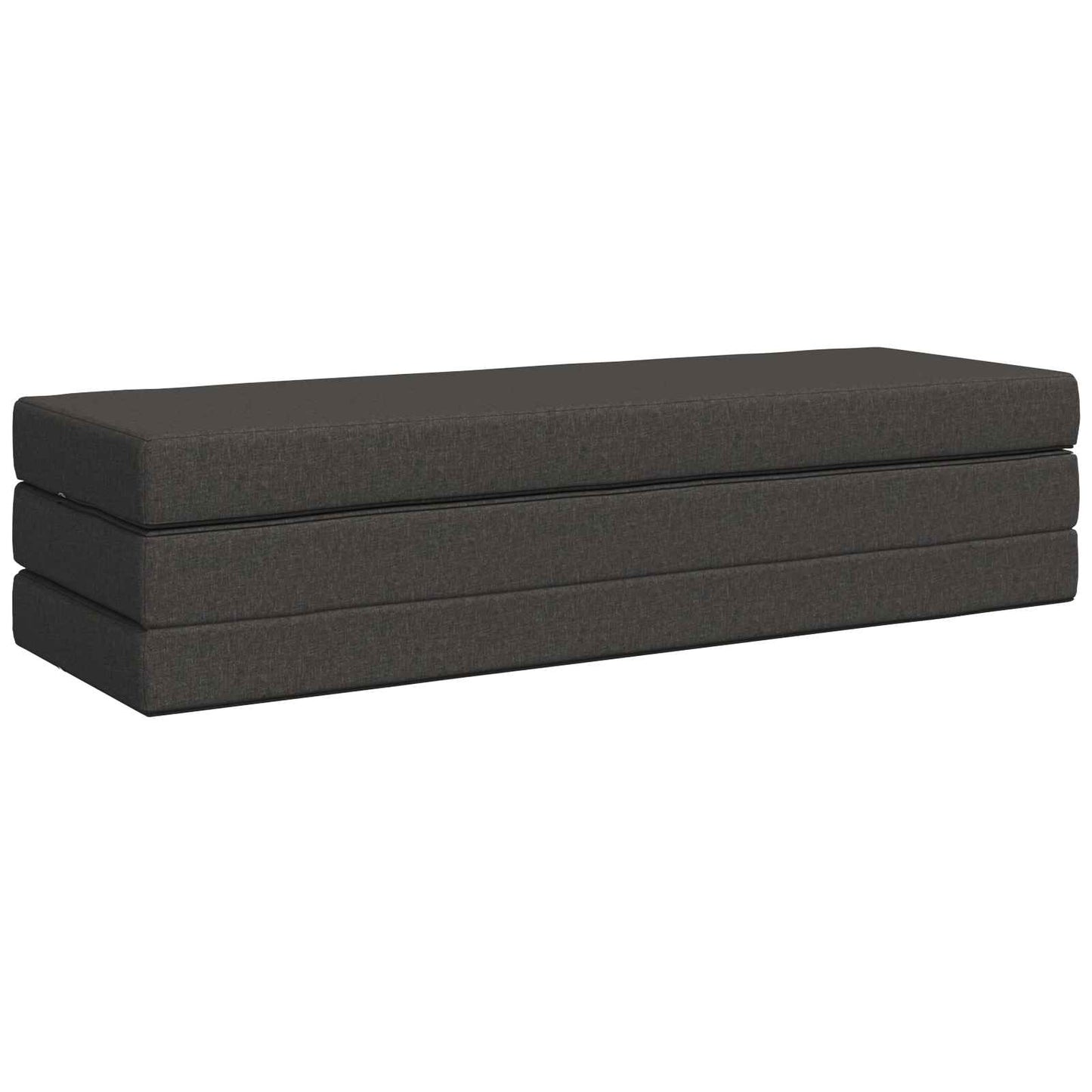 vidaXL Κρεβάτι Καναπέ Αναδιπλούμενο 200 x 200 x 15 cm Σκούρο Γκρι