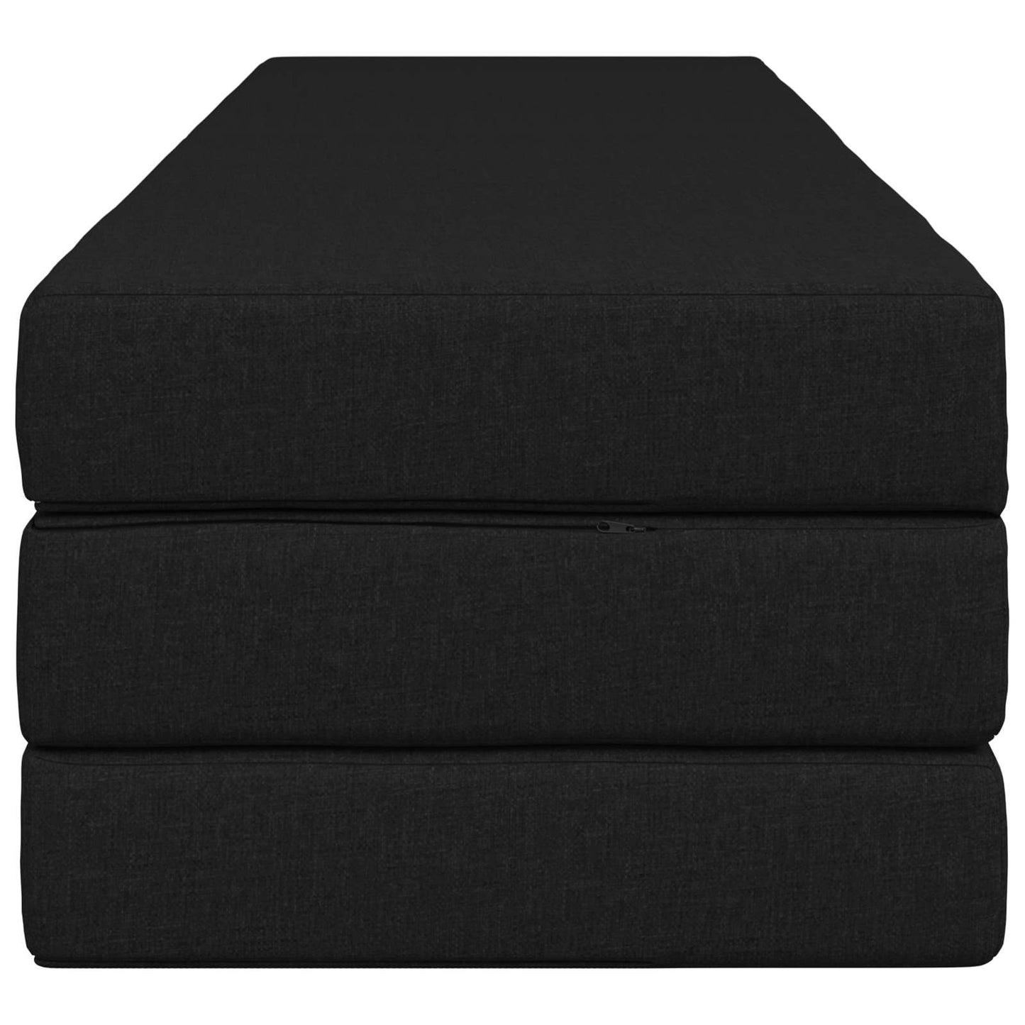 vidaXL Κρεβάτι Καναπέ Αναδιπλούμενο 200 x 200 x 15 cm Μαύρο