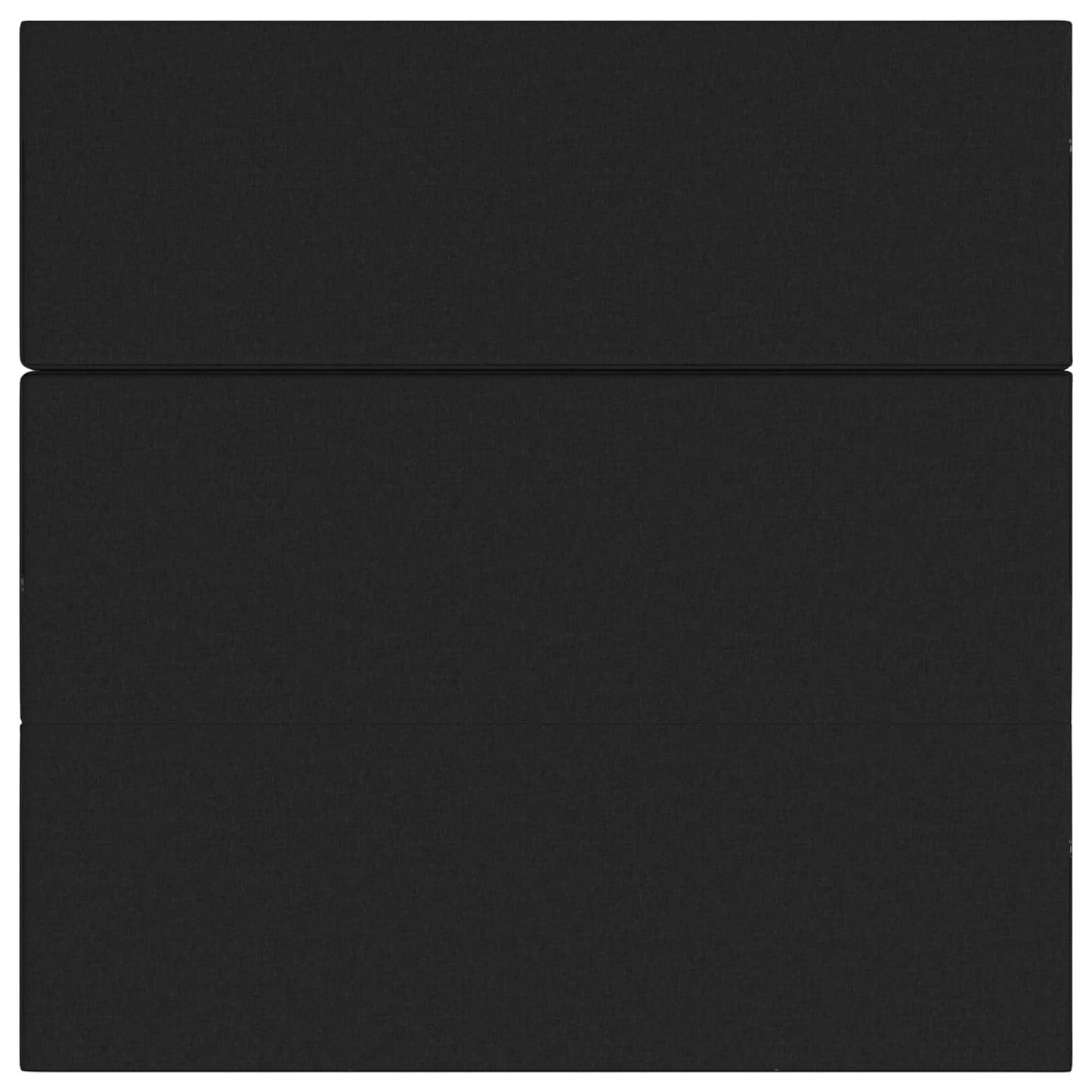 vidaXL Κρεβάτι Καναπέ Αναδιπλούμενο 200 x 200 x 15 cm Μαύρο