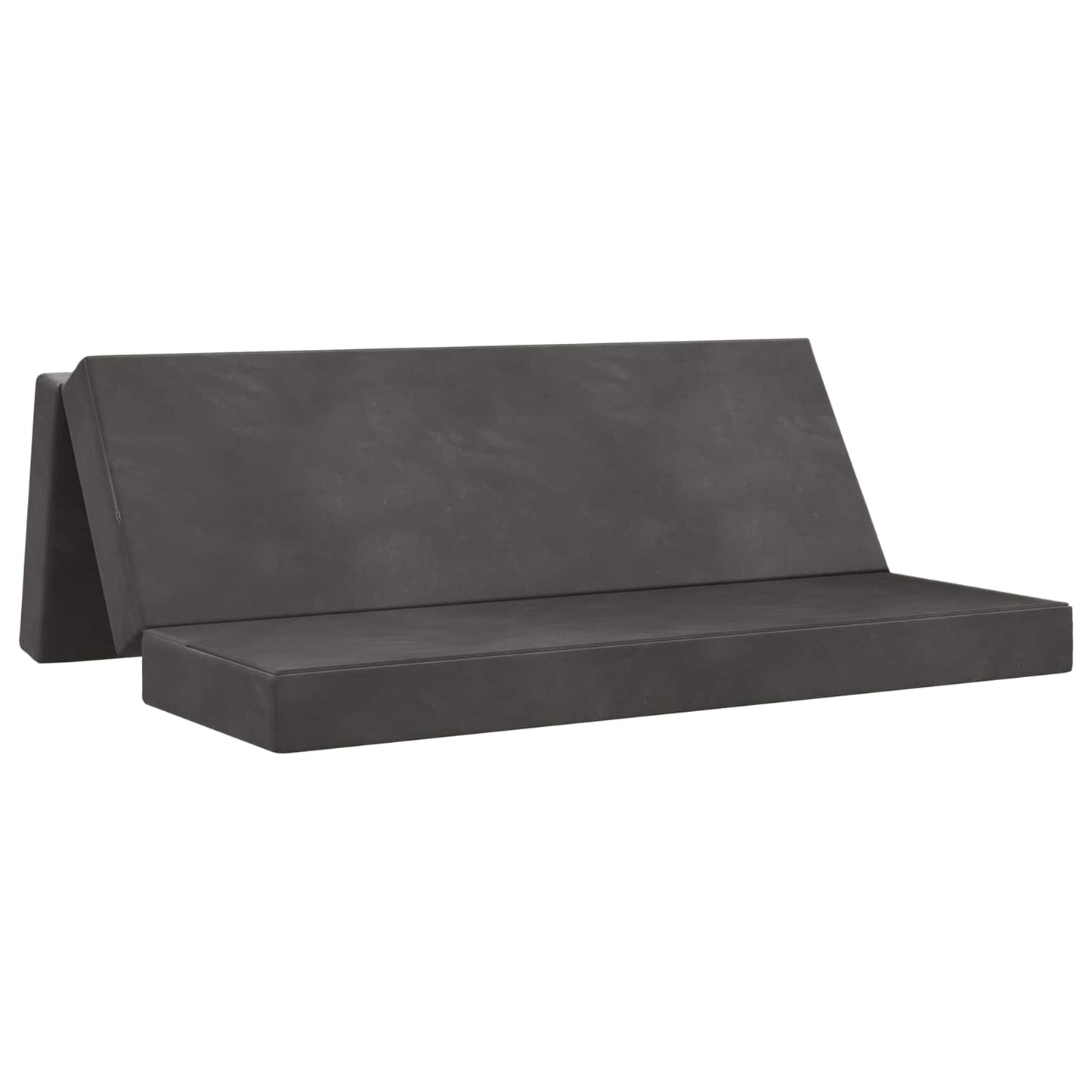 vidaXL Κρεβάτι Καναπέ Αναδιπλούμενο 200 x 200 x 15 cm Σκούρο Γκρι