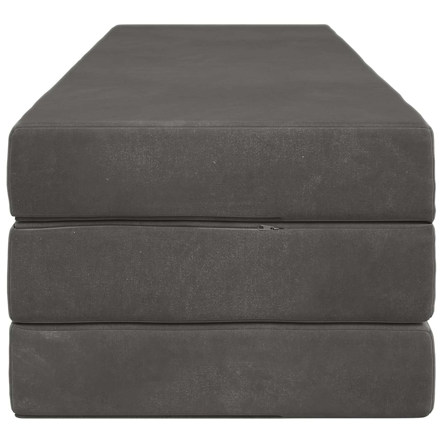 vidaXL Κρεβάτι Καναπέ Αναδιπλούμενο 200 x 200 x 15 cm Σκούρο Γκρι