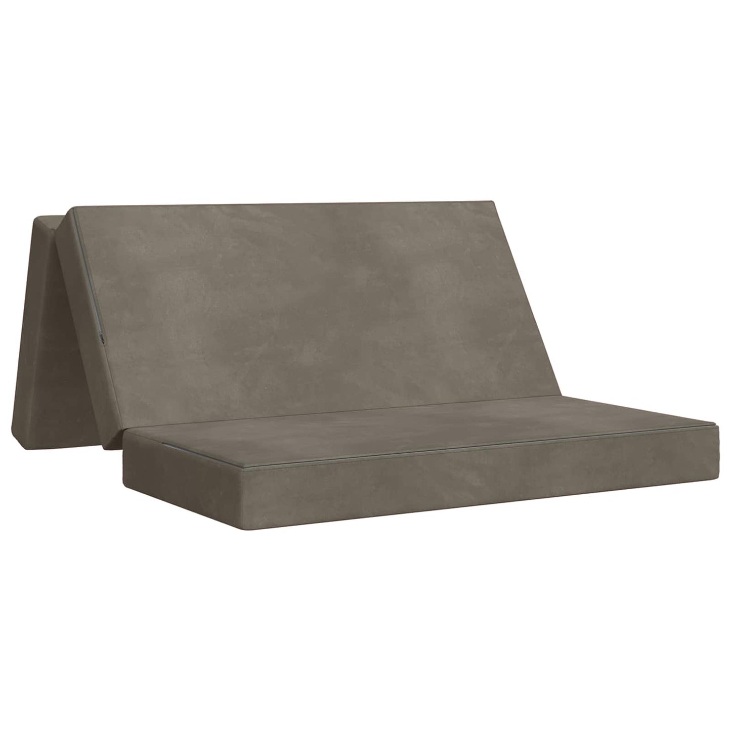 vidaXL Κρεβάτι Καναπέ Αναδιπλούμενο 200 x 160 x 15 cm Ανοιχτό γκρι