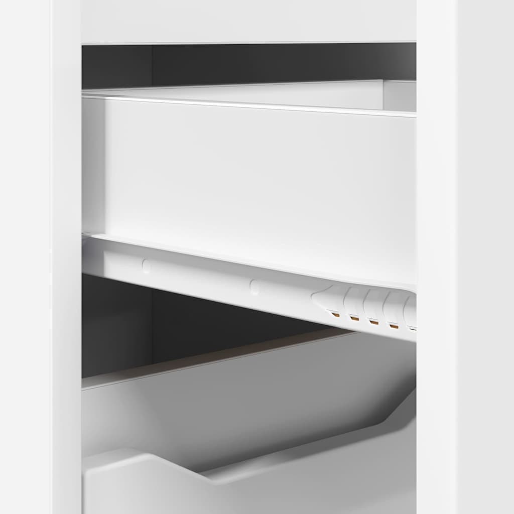 vidaXL Ντουλάπι Μπάνιου Λευκό 30,5 x 30 x 101 εκ Επεξεργασμένο ξύλο