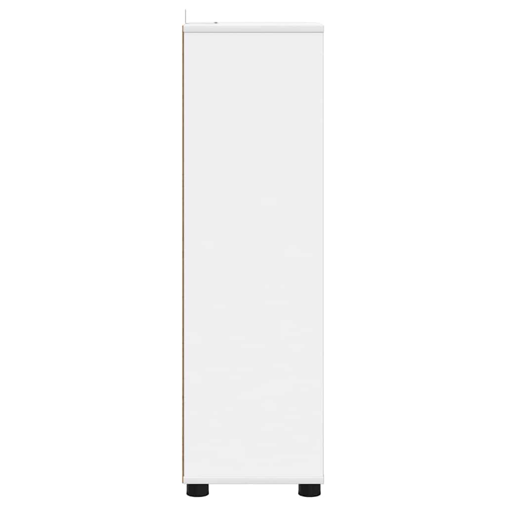 vidaXL Ντουλάπι Μπάνιου Λευκό 30,5 x 30 x 101 εκ Επεξεργασμένο ξύλο