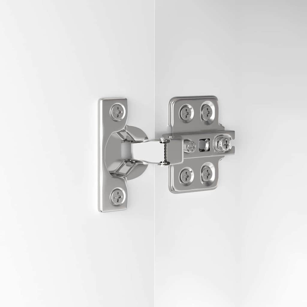 vidaXL Ντουλάπι Μπάνιου Υψηλής γυαλάδας λευκό 30,5 x 30 x 101 εκ