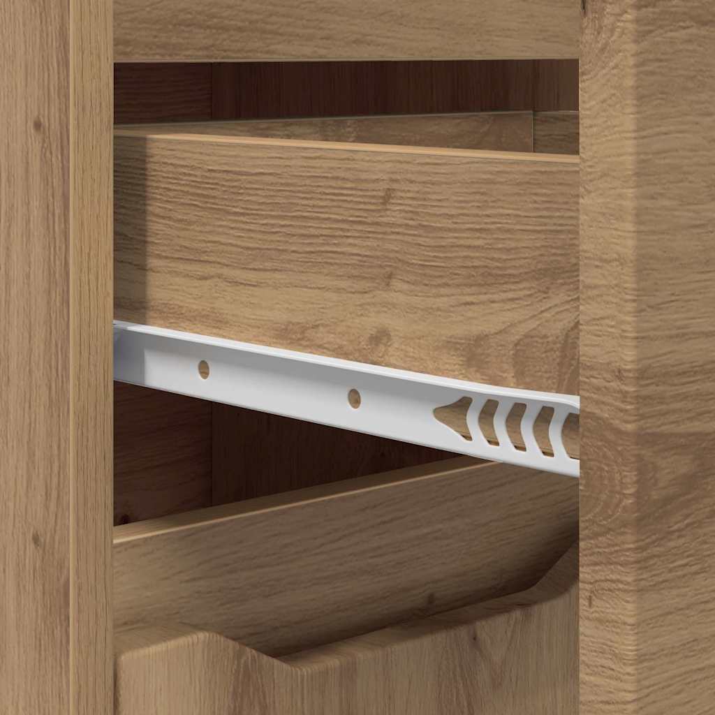 vidaXL Ντουλάπι Μπάνιου με συρτάρι Artisan Oak 30,5 x 30 x 101 εκ