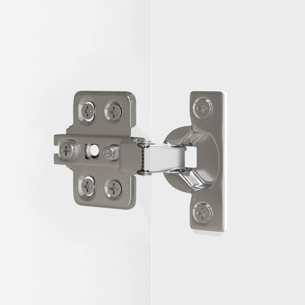 vidaXL Ντουλάπα νιπτήρα μπάνιου με ράφι με πόρτα Λευκό 60 x 30 x 60 cm