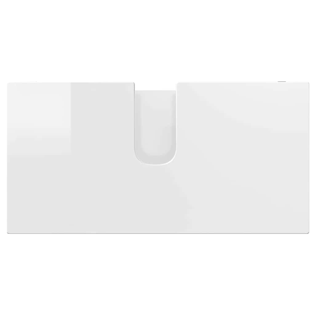 vidaXL Ντουλάπα νιπτήρα μπάνιου Υψηλής γυαλάδας λευκό 60 x 30 x 60 cm