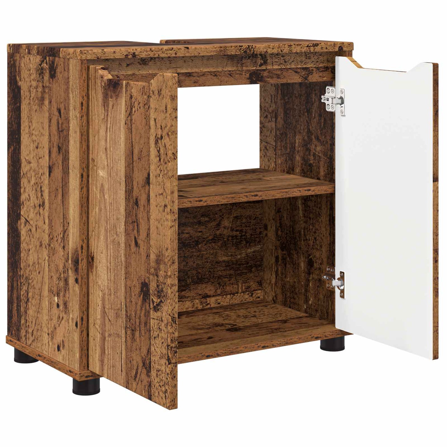 vidaXL Ντουλάπα νιπτήρα μπάνιου Παλιό Ξύλο 60 x 30 x 60 cm