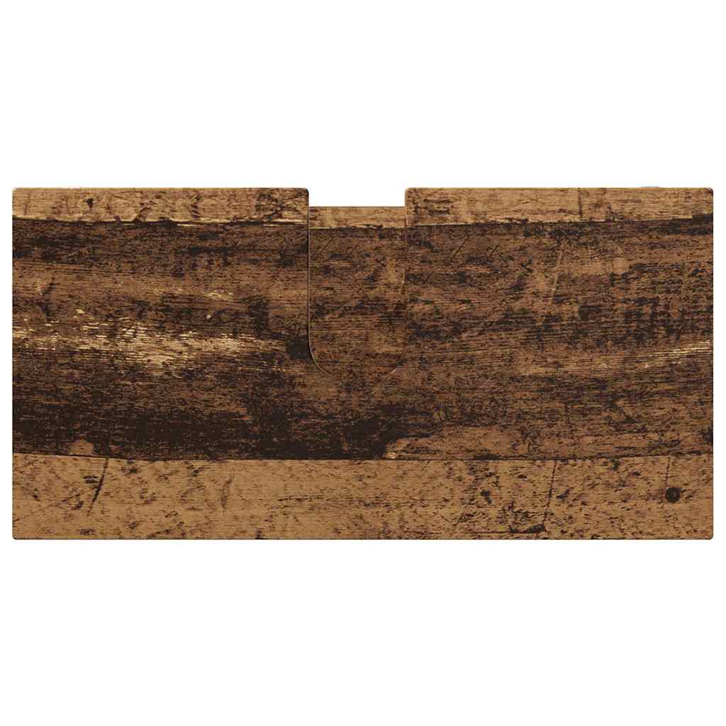 vidaXL Ντουλάπα νιπτήρα μπάνιου με ράφι Παλιό Ξύλο 60 x 30 x 60 cm