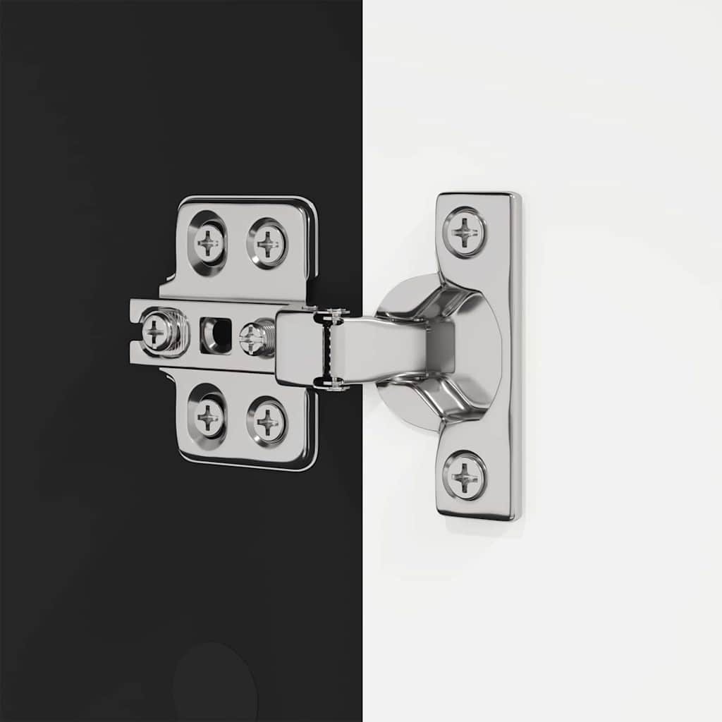 vidaXL Ντουλάπι Μπάνιου Μαύρο 72,5 x 36,5 x 100 εκ Επεξεργασμένο ξύλο