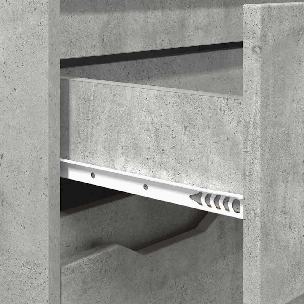 vidaXL Ντουλάπι Μπάνιου με συρτάρι Σκυρόδεμα Γκρι 72,5 x 36,5 x 100 εκ