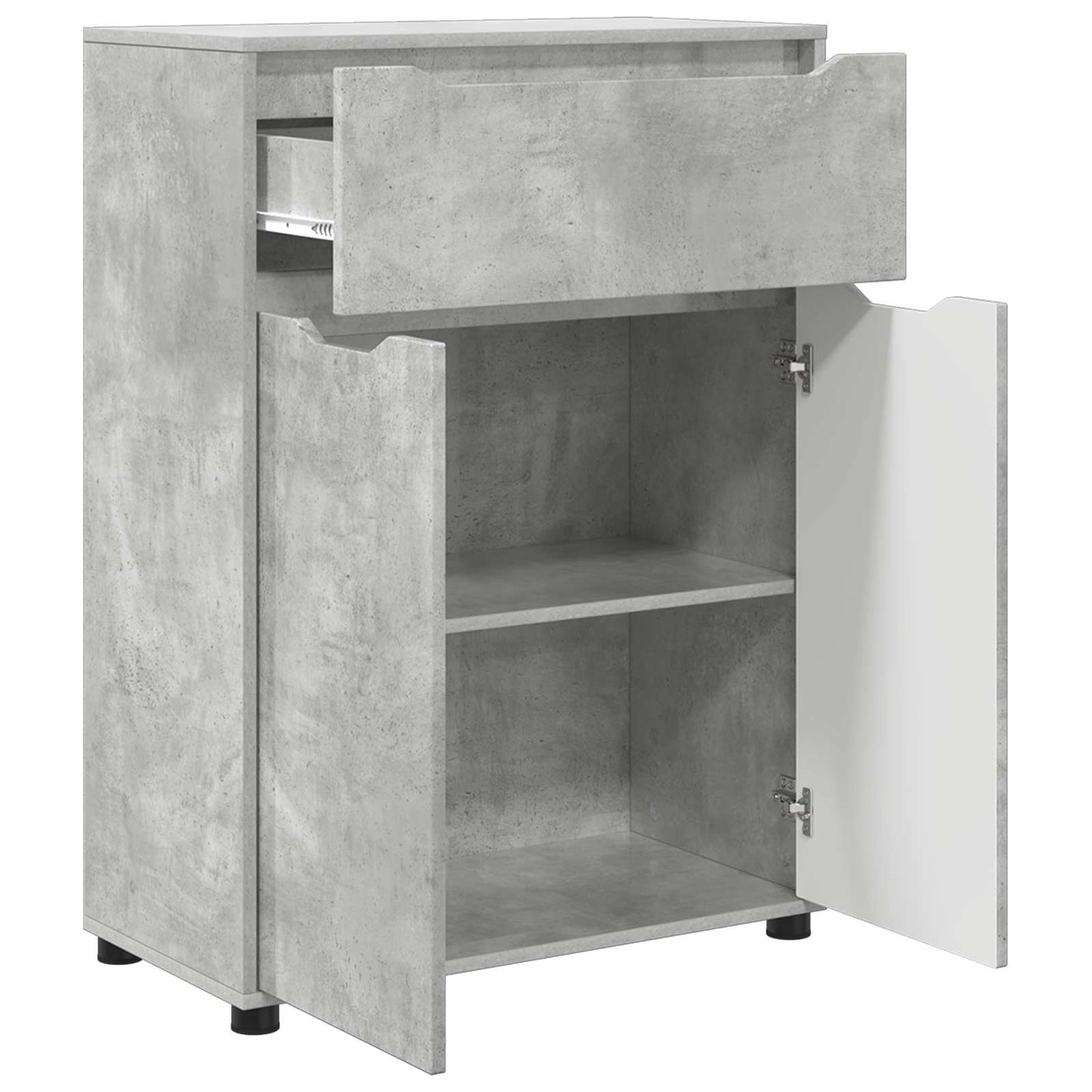 vidaXL Ντουλάπι Μπάνιου Σκυρόδεμα Γκρι 72,5 x 36,5 x 100 εκ
