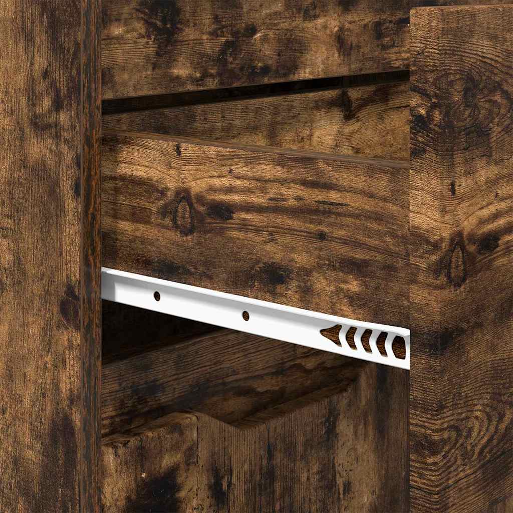 vidaXL Ντουλάπι Μπάνιου με συρτάρι Καπνιστό Δρύς 72,5 x 36,5 x 100 εκ